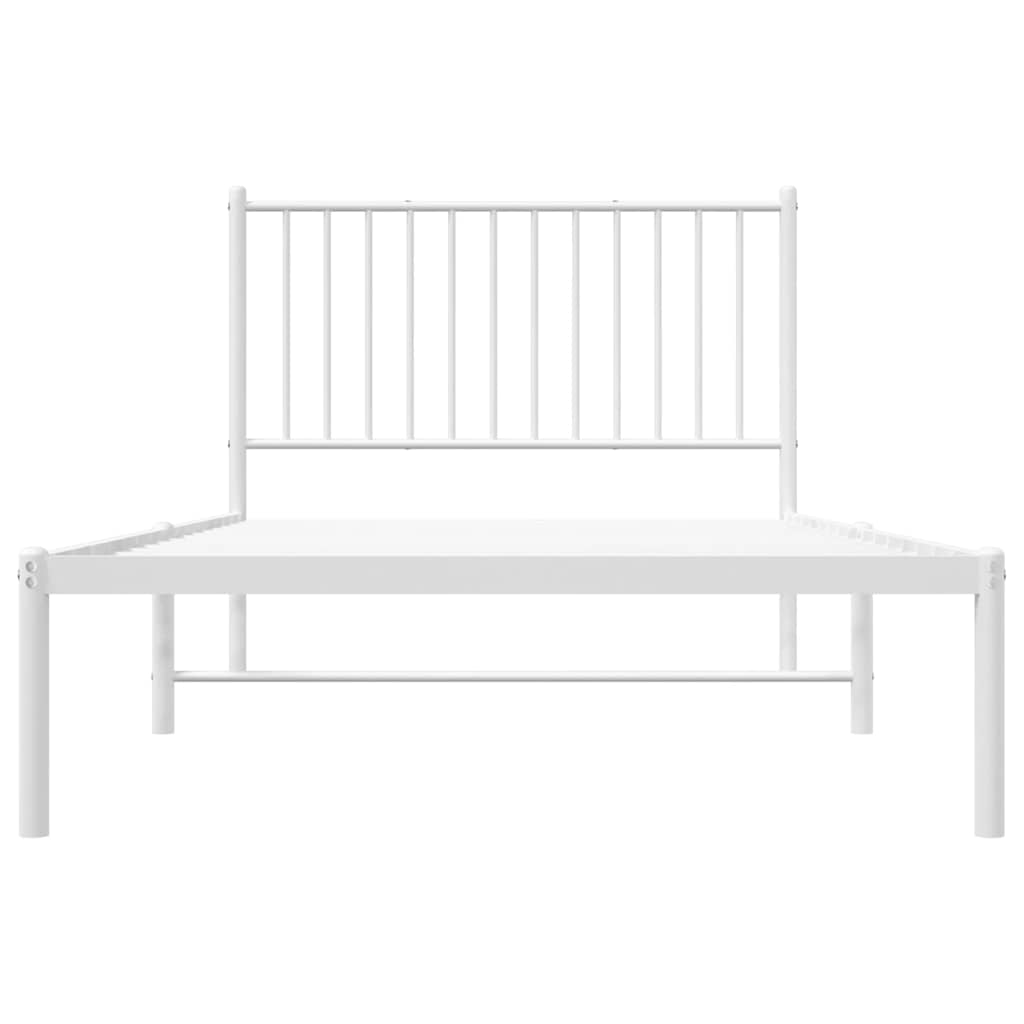 Giroletto Con Testiera Metallo Bianco 100x200 cm - Image 6