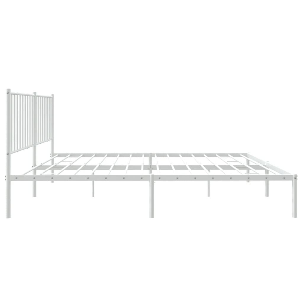 Giroletto Con Testiera Metallo Bianco 160x200 cm - Image 6