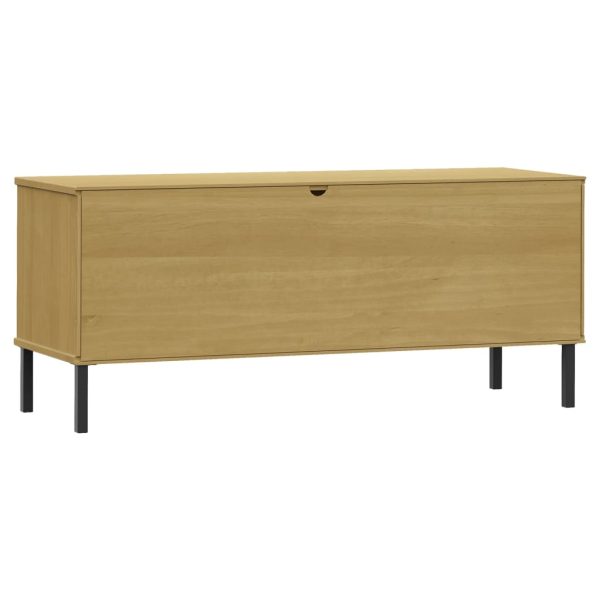 Scarpiera Gambe Metallo Marrone 106x35x45cm Legno Massello Oslo - Image 6