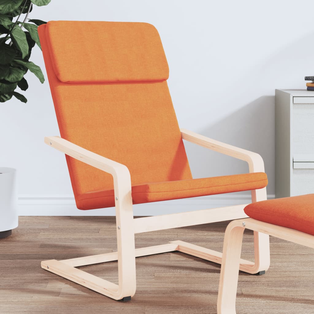 Sedia Relax Giallo Scuro In Tessuto