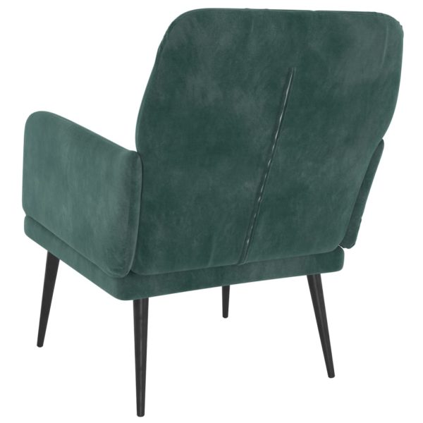 Poltrona Verde Scuro 62x79x79 Cm Velluto - Image 5