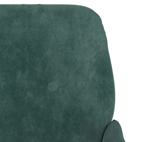Poltrona Verde Scuro 62x79x79 Cm Velluto - Image 6