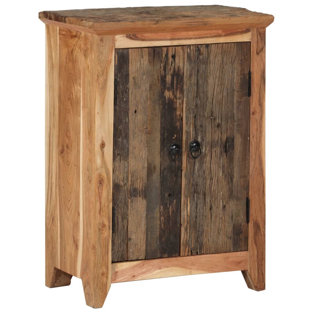 Credenza 55x33x75 In Legno Massello Di Acacia E Recupero