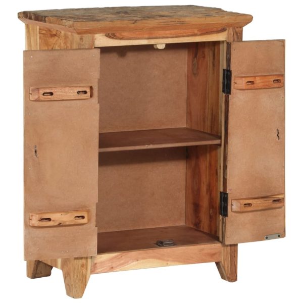 Credenza 55x33x75 In Legno Massello Di Acacia E Recupero - Image 3