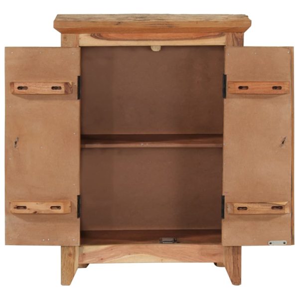 Credenza 55x33x75 In Legno Massello Di Acacia E Recupero - Image 4