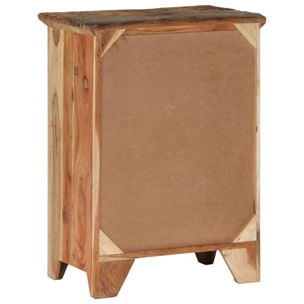 Credenza 55x33x75 In Legno Massello Di Acacia E Recupero - Image 5