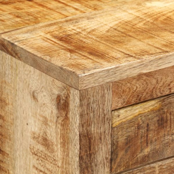 Credenza 80x30x65 Cm In Legno Grezzo Massello Di Mango - Image 5