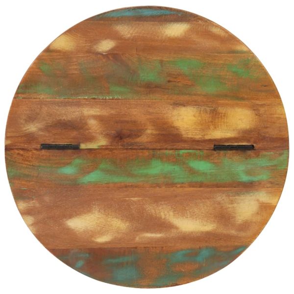 Tavolino Da Salotto Nero 50x39,5 Cm Legno Massello Di Recupero - Image 4
