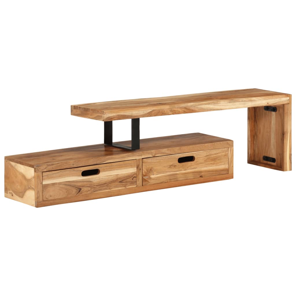 Supporto Tv In Legno Massello Di Acacia