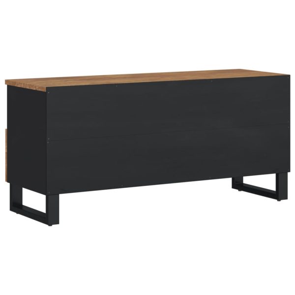 Mobile Tv 100x33x46cm Legno Massello Mango E Legno Multistrato - Image 6