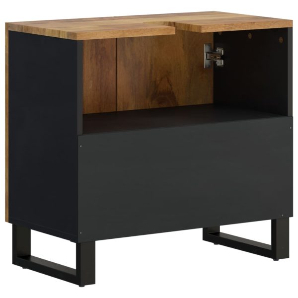 Mobile Lavabo 62x33x58cm Legno Massello Mango Legno Multistrato - Image 6