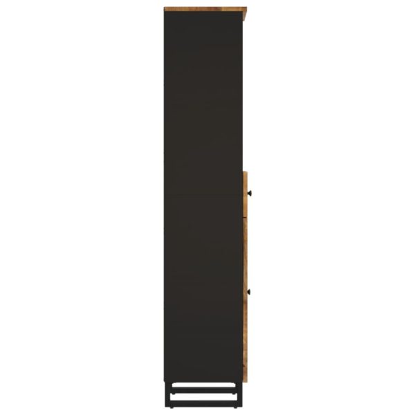 Mobile Da Bagno 38x33x160 Cm In Legno Massello Di Mango - Image 5