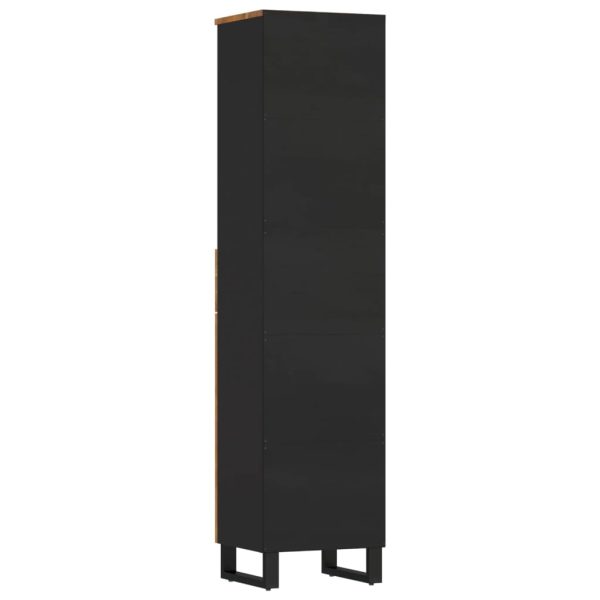 Mobile Da Bagno 38x33x160 Cm In Legno Massello Di Mango - Image 6