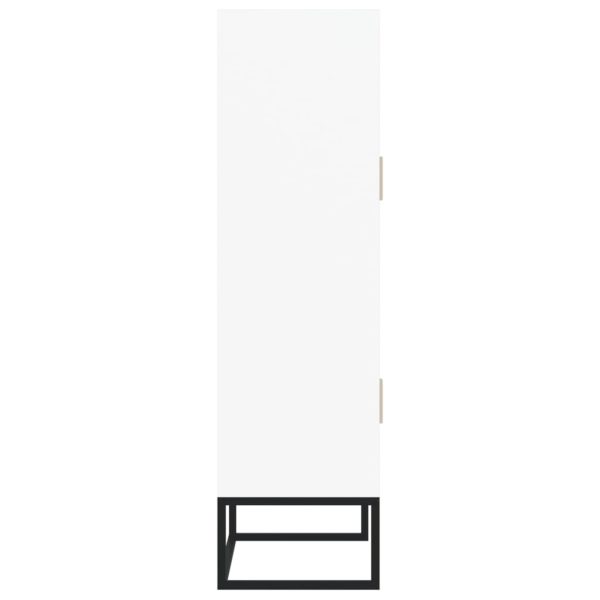 Credenza Bianca 70x35x125 Cm In Legno Multistrato - Image 6