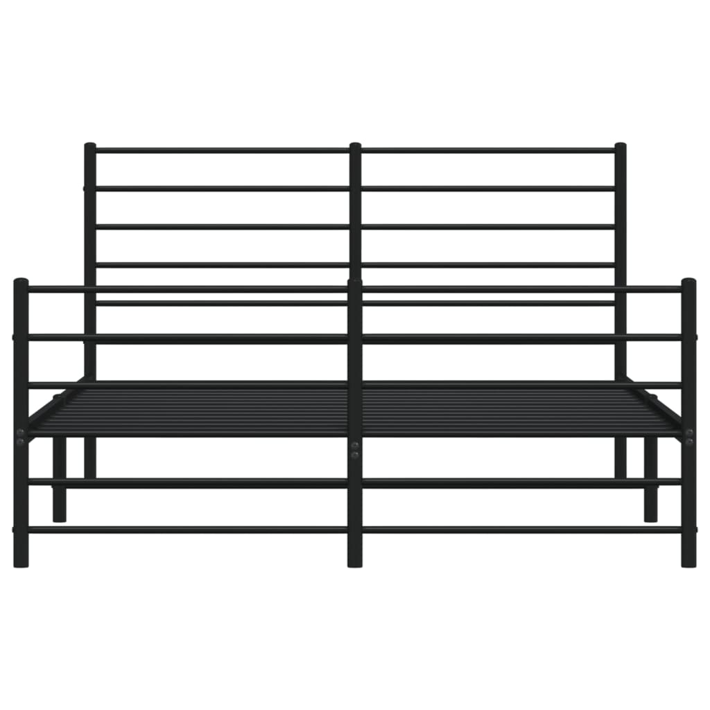 Giroletto Senza Materaso Con Pediera In Metallo Nero 160x200 cm - Image 6