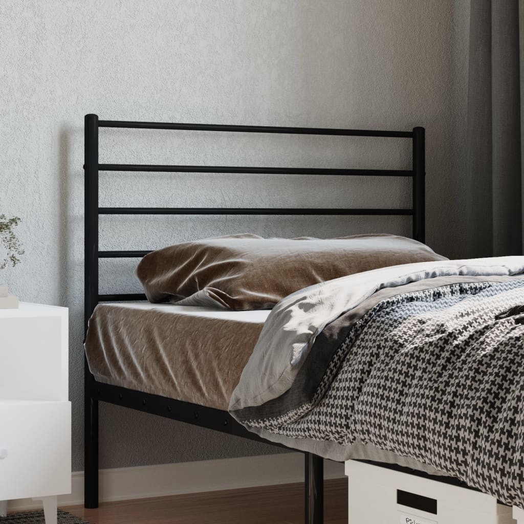 Testiera In Metallo Nero 90 cm