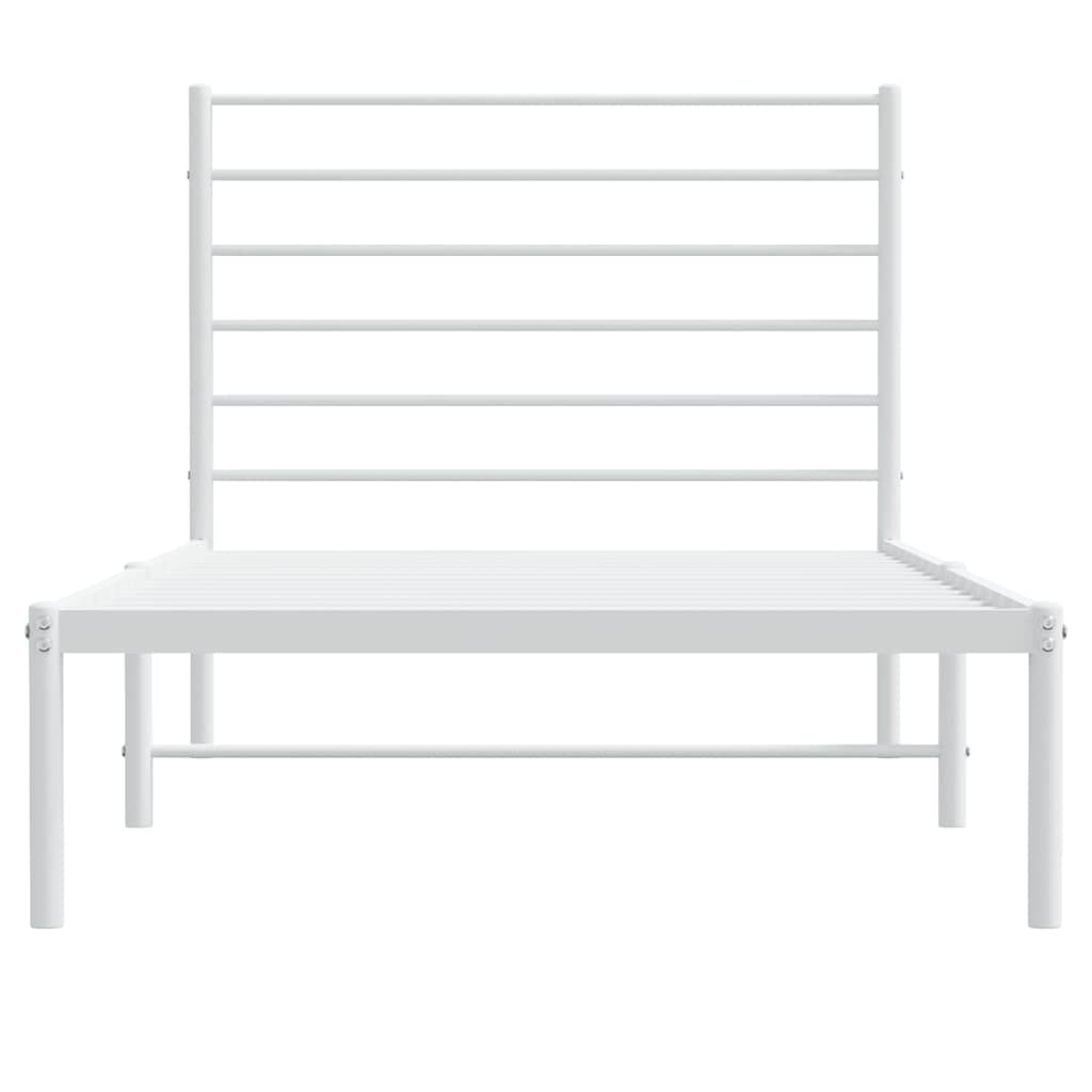Giroletto Con Testiera Metallo Bianco 100x200 cm - Image 6