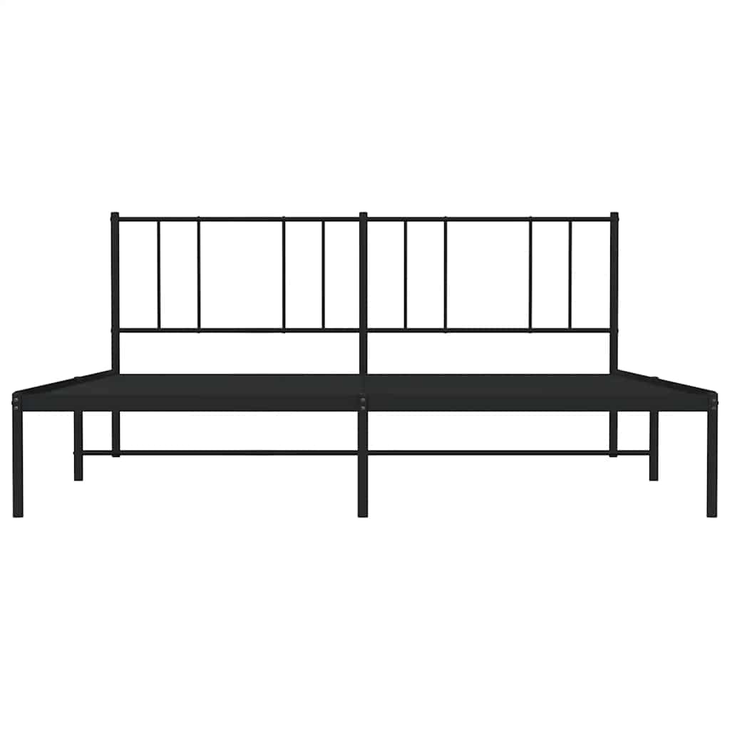 Giroletto Con Testiera In Metallo Nero 193x203 cm - Image 6