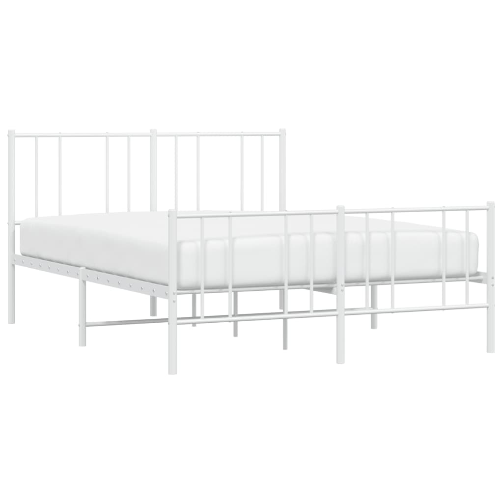 Giroletto Con Testiera E Pediera Metallo Bianco 140x190 cm - Image 5