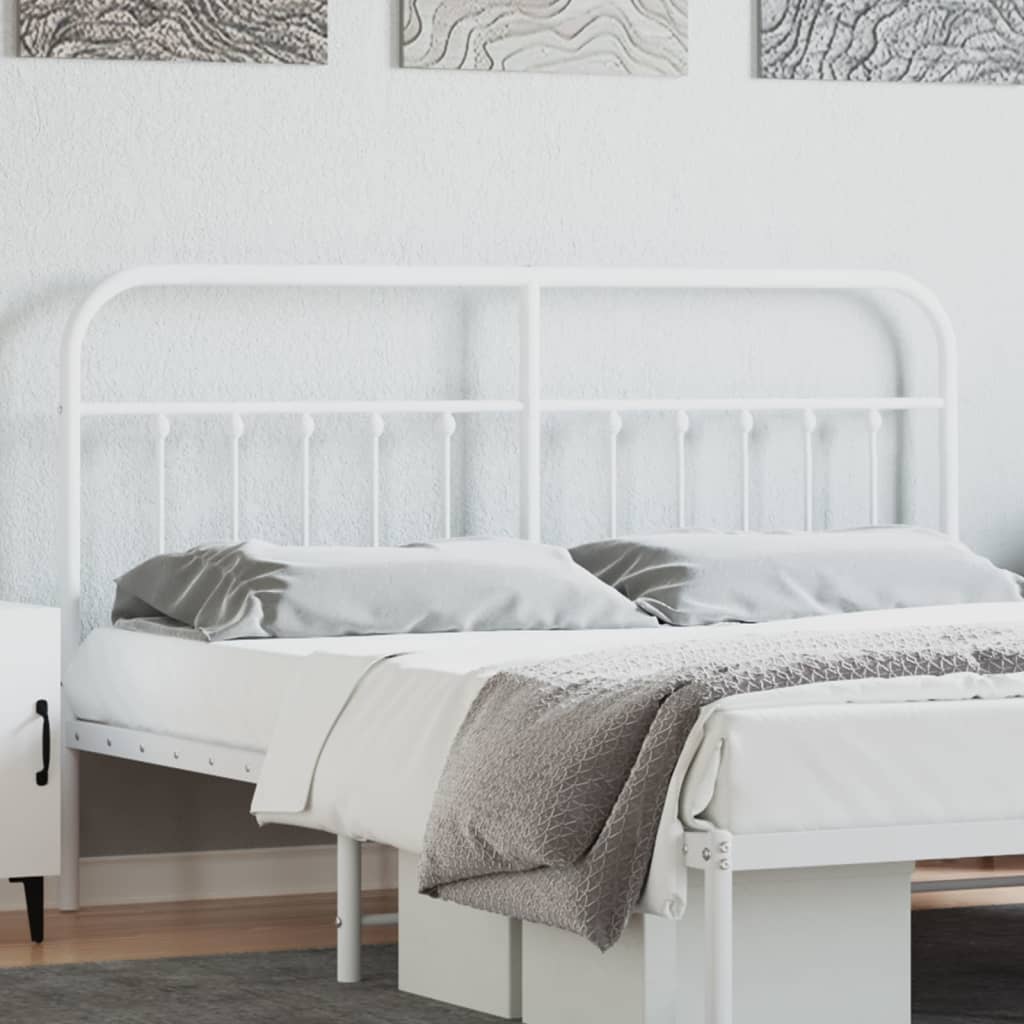 Testiera In Metallo Bianco 160 cm