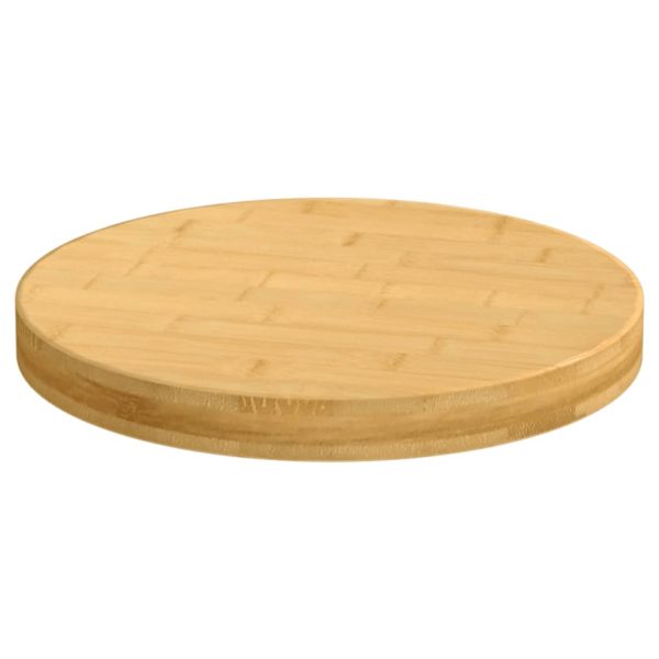 Piano Del Tavolo Ø50x4 Cm In Bambù - Image 2