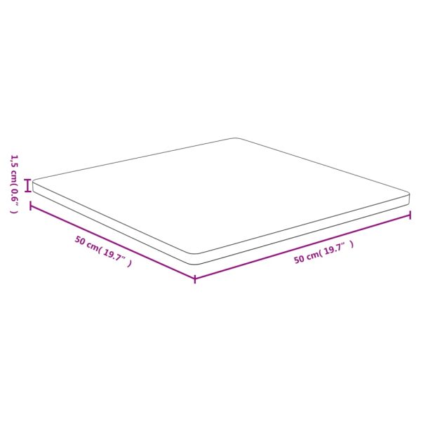 Piano Del Tavolo 50x50x1,5 Cm In Bambù - Image 4