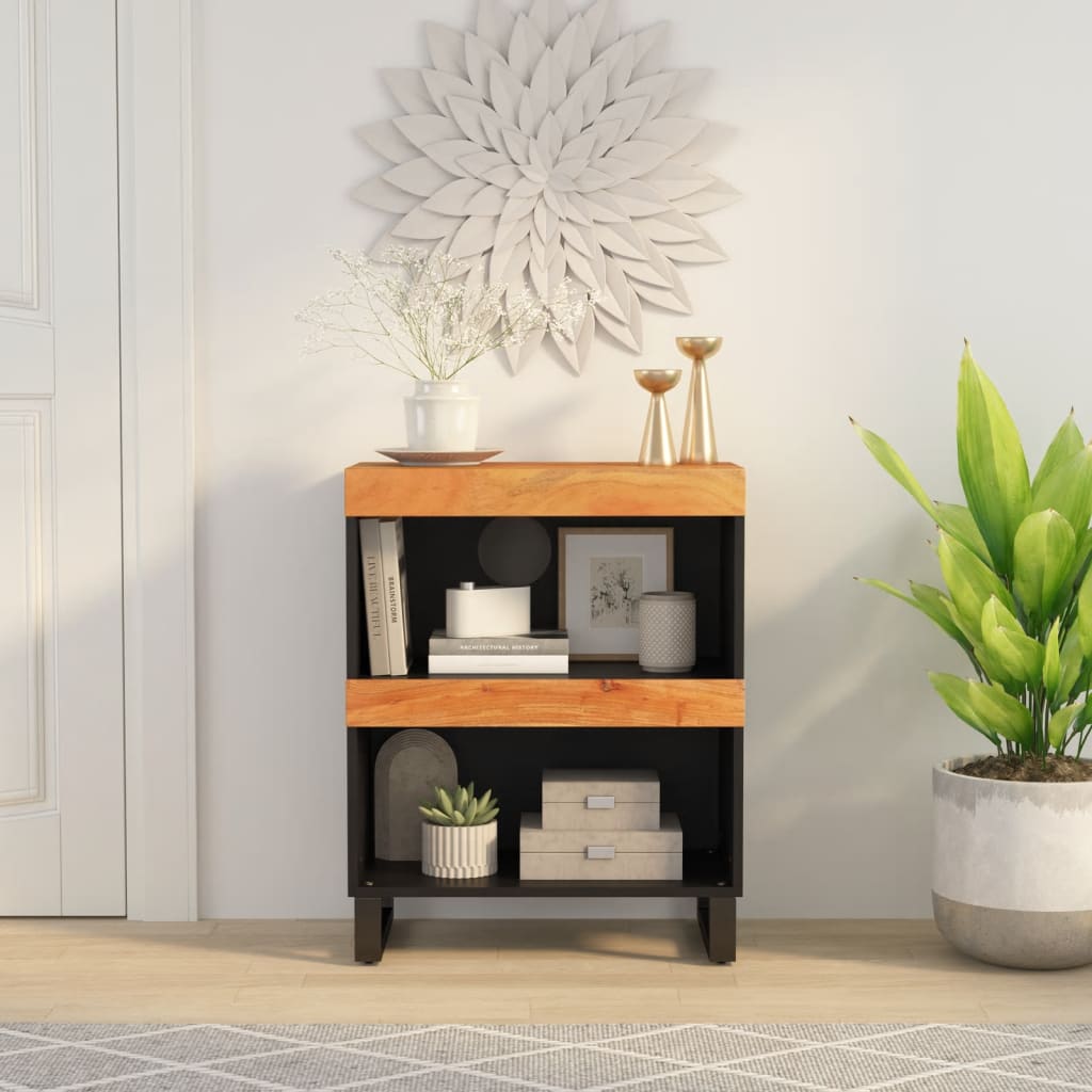 Credenza 60x33x75 Cm In Legno Massello Di Acacia