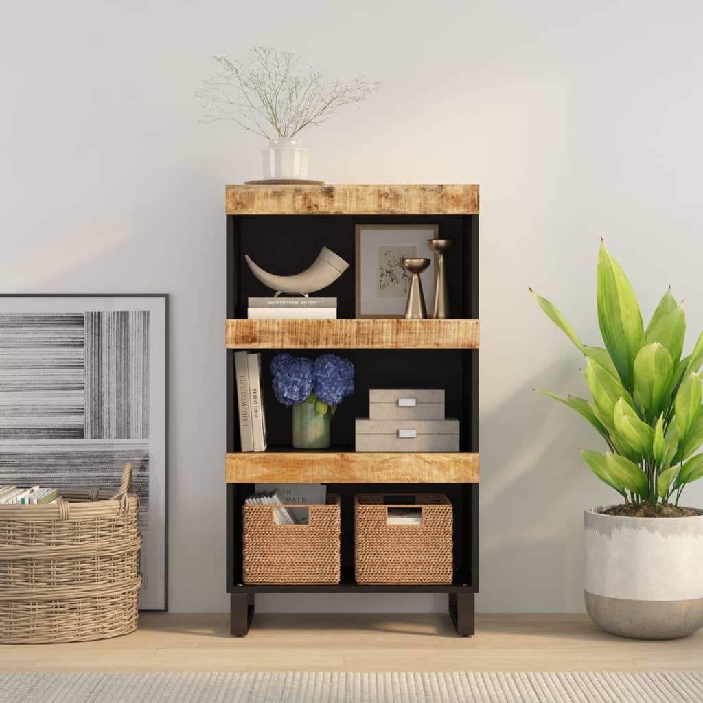 Credenza 60x33x107 Cm In Legno Massello Di Mango