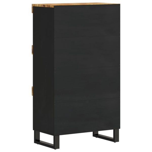 Credenza 60x33x107 Cm In Legno Massello Di Mango - Image 4