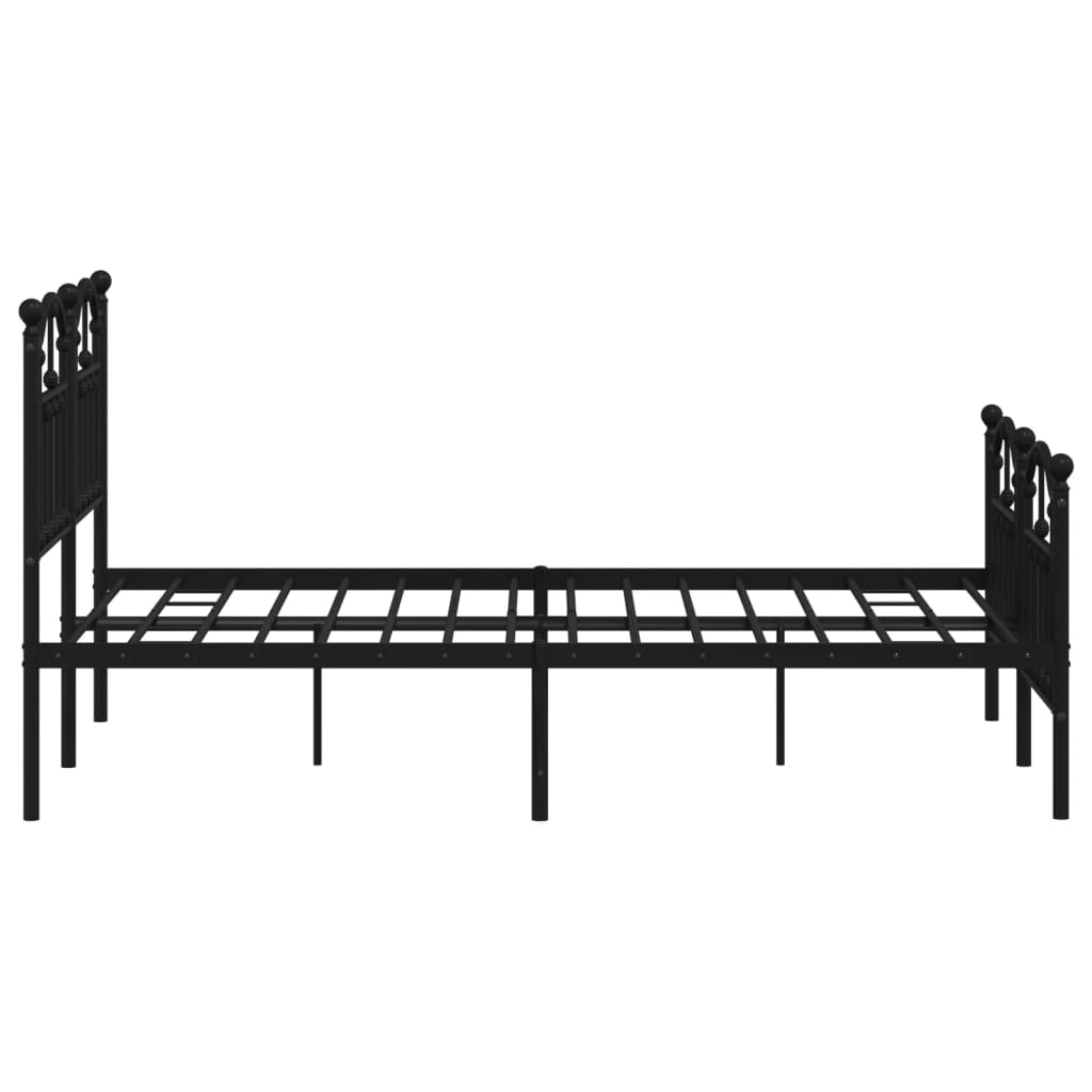 Giroletto Con Testiera E Pediera Metallo Nero 120x190 cm - Image 6