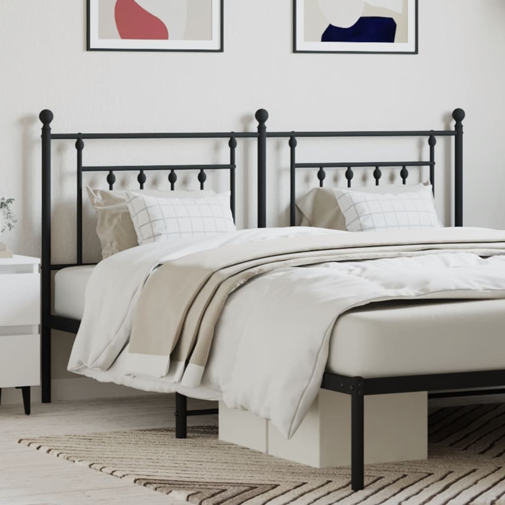 Testiera In Metallo Nero 160 cm