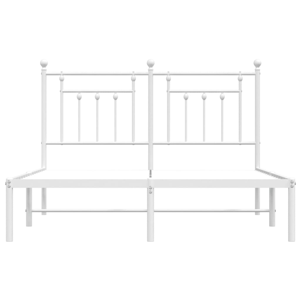 Giroletto Con Testiera Metallo Bianco 140x190 cm - Image 6