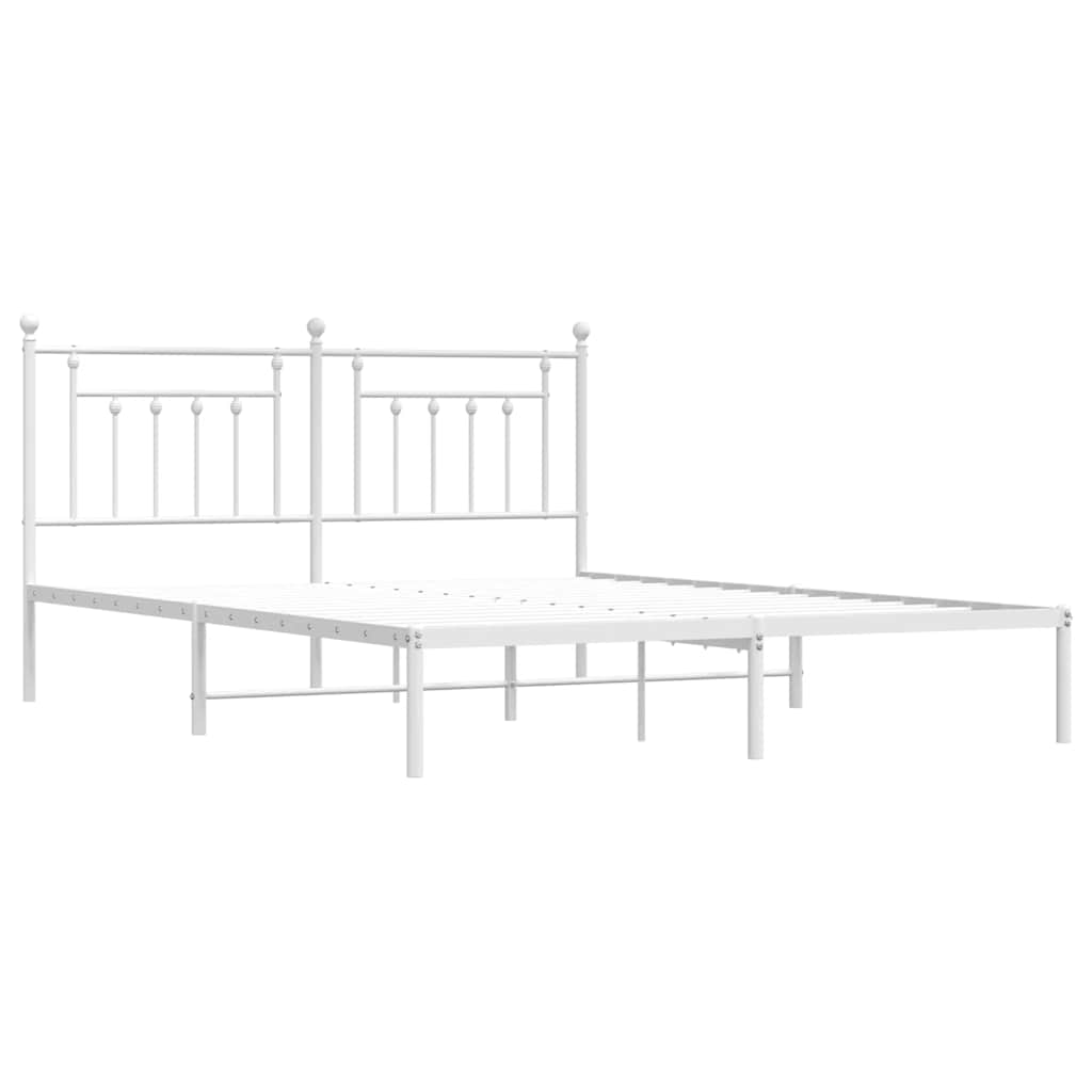 Giroletto Con Testiera Metallo Bianco 183x213 cm - Image 3