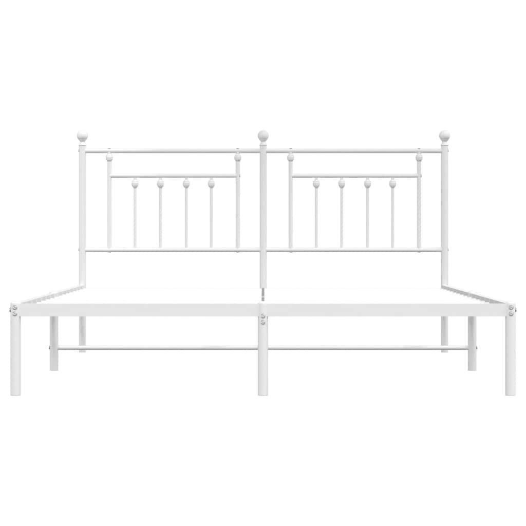 Giroletto Con Testiera Metallo Bianco 183x213 cm - Image 6