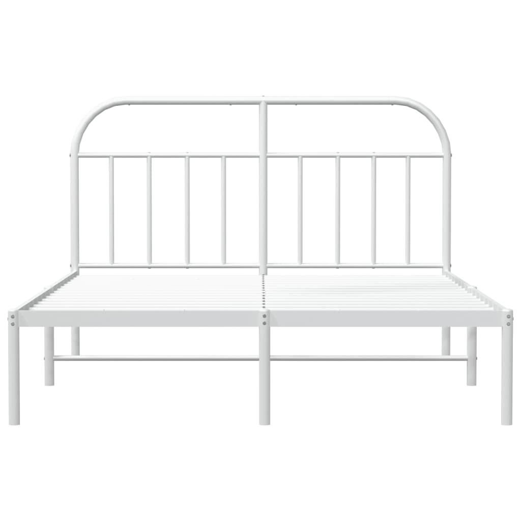 Giroletto Con Testiera Metallo Bianco 140x190 cm - Image 6