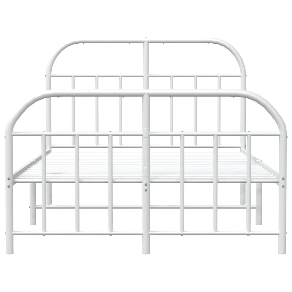 Giroletto Con Testiera E Pediera Metallo Bianco 120x190 cm - Image 6