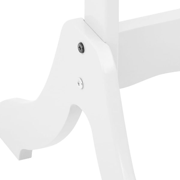 Specchio Autoportante Bianco 45,5x47,5x160 Cm Legno Multistrato - Image 6