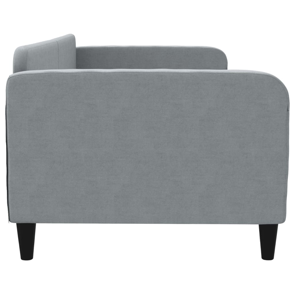Letto Da Giorno Grigio Chiaro 90x200 Cm In Tessuto - Image 4