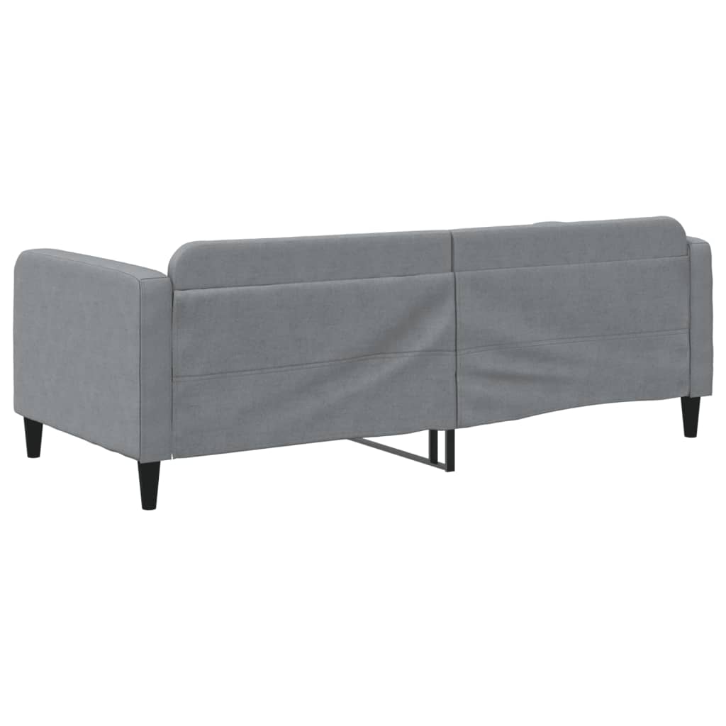 Letto Da Giorno Grigio Chiaro 90x200 Cm In Tessuto - Image 5