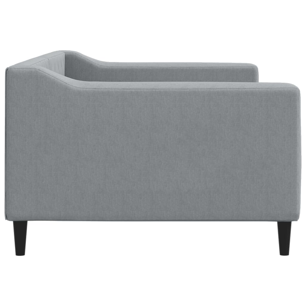 Letto Da Giorno Grigio Chiaro 90x190 Cm In Tessuto - Image 4