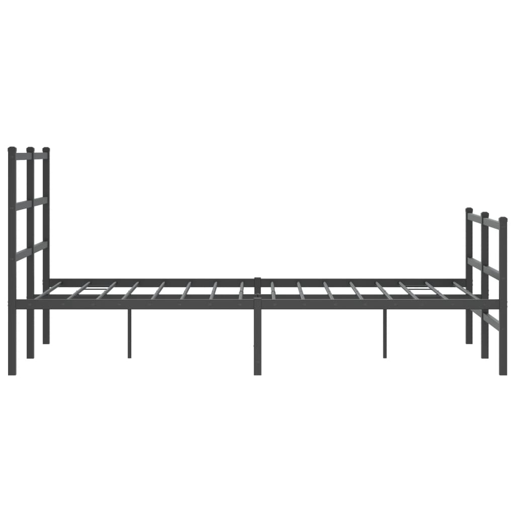 Giroletto Con Testiera E Pediera Metallo Nero 120x190 cm - Image 6