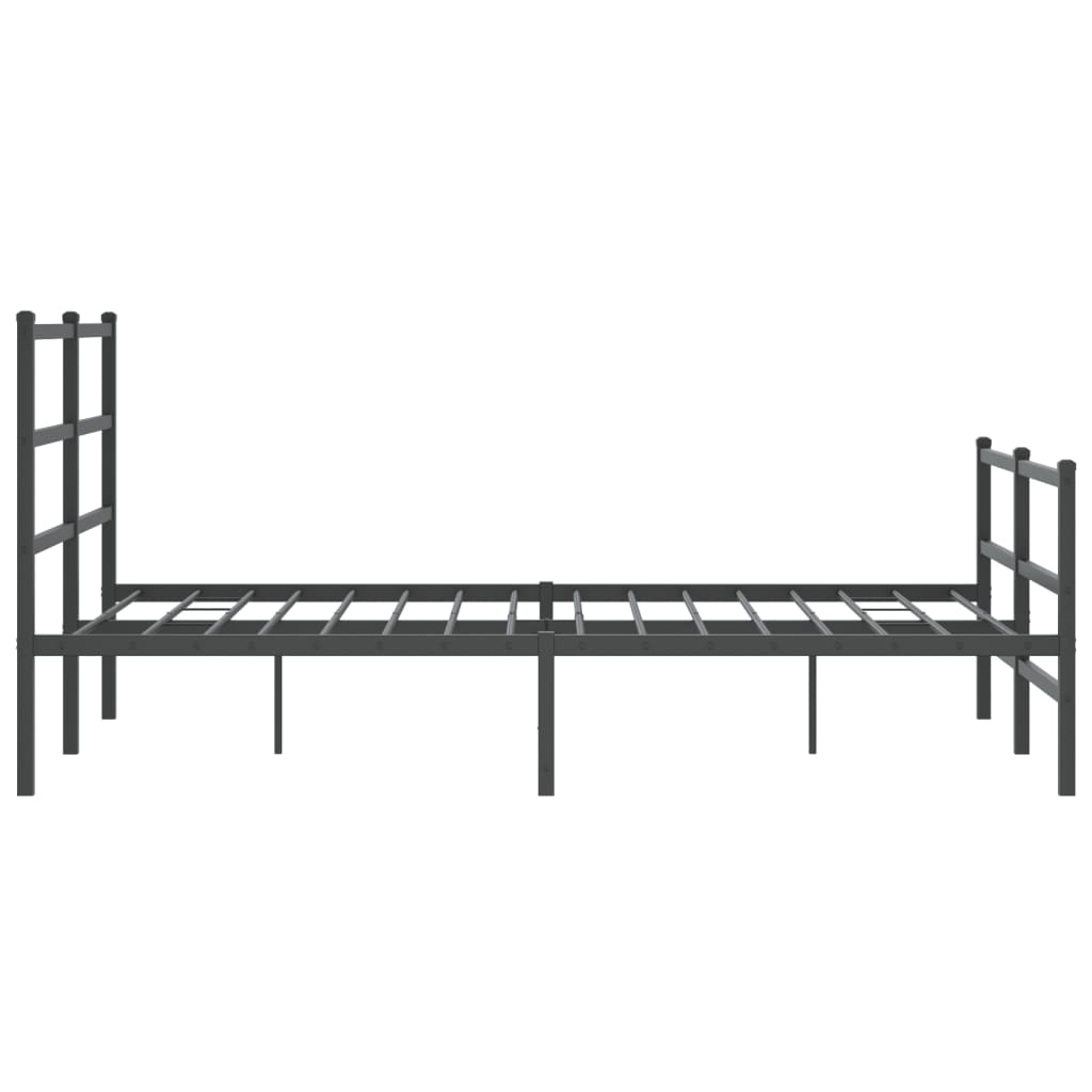 Giroletto Con Testiera E Pediera Metallo Nero 135x190 cm - Image 6