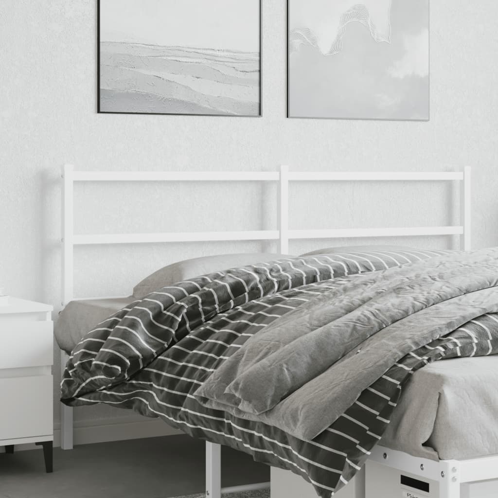 Testiera In Metallo Bianco 160 cm
