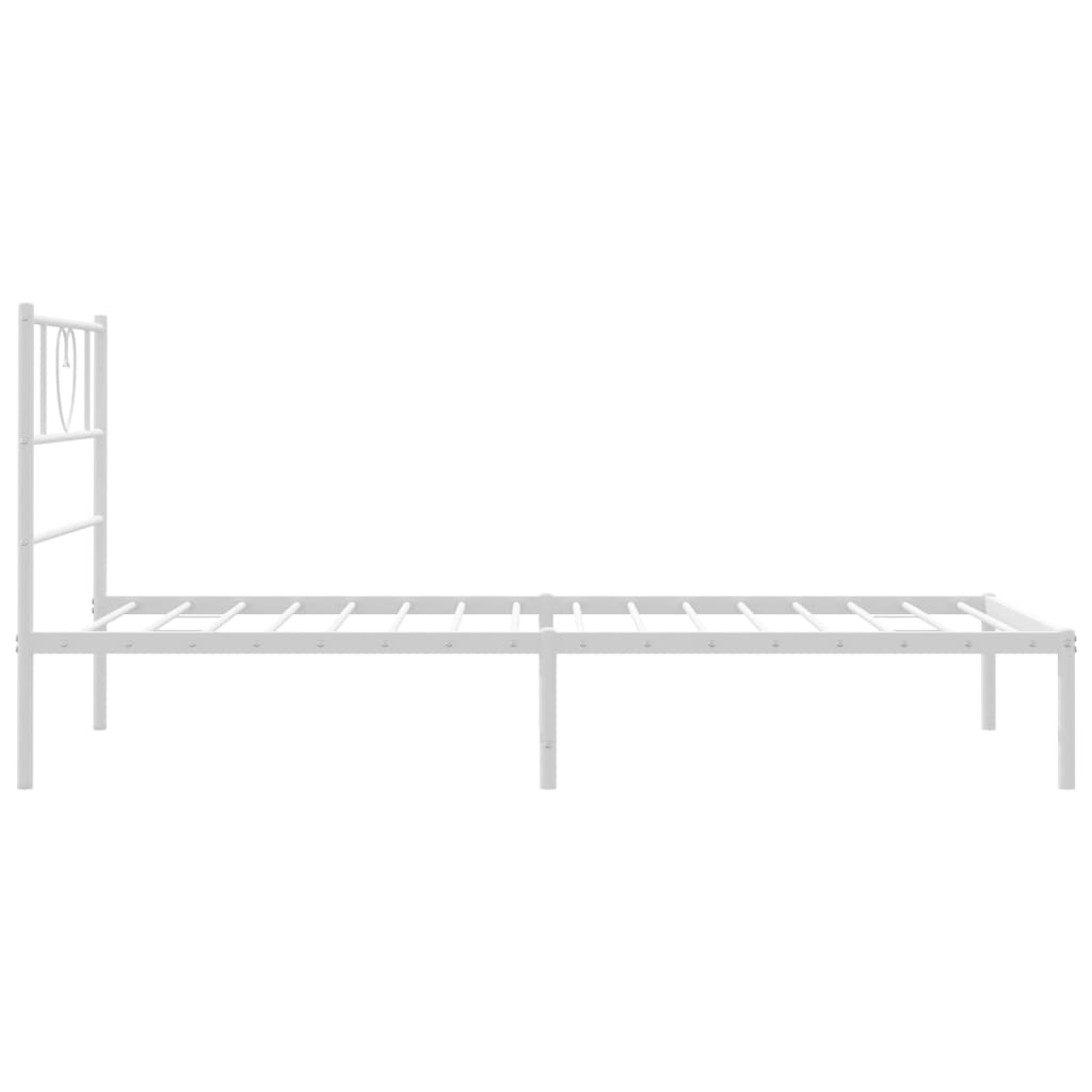 Giroletto Con Testiera Metallo Bianco 80x200 cm - Image 6