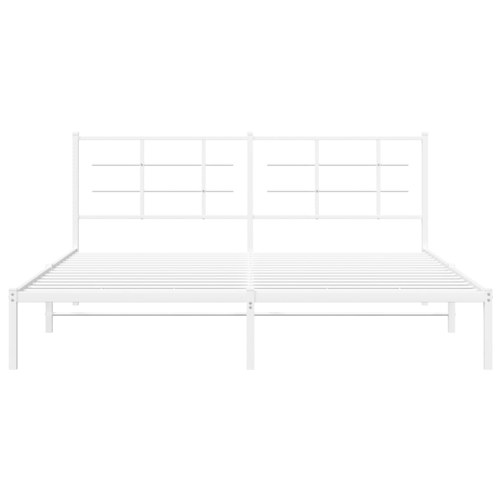 Giroletto Con Testiera Metallo Bianco 183x213 cm - Image 5
