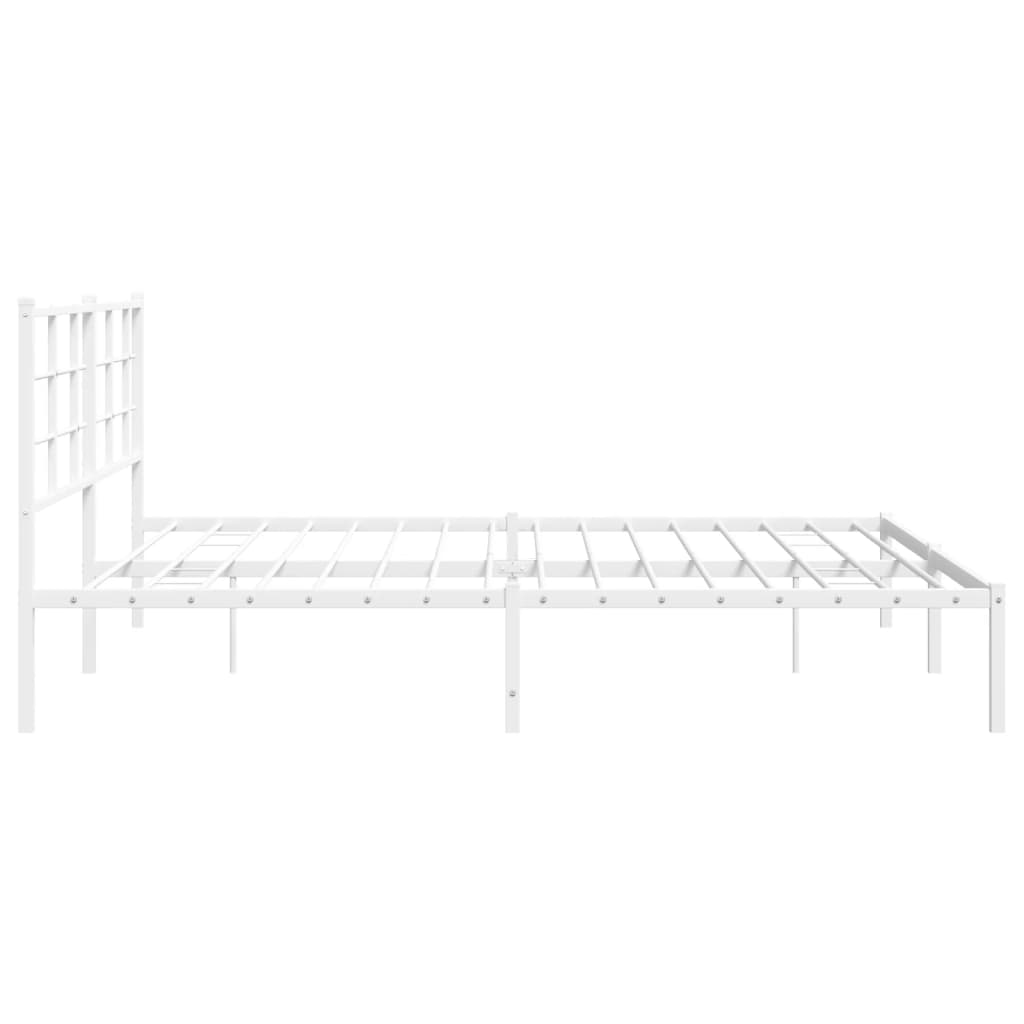 Giroletto Con Testiera Metallo Bianco 183x213 cm - Image 6