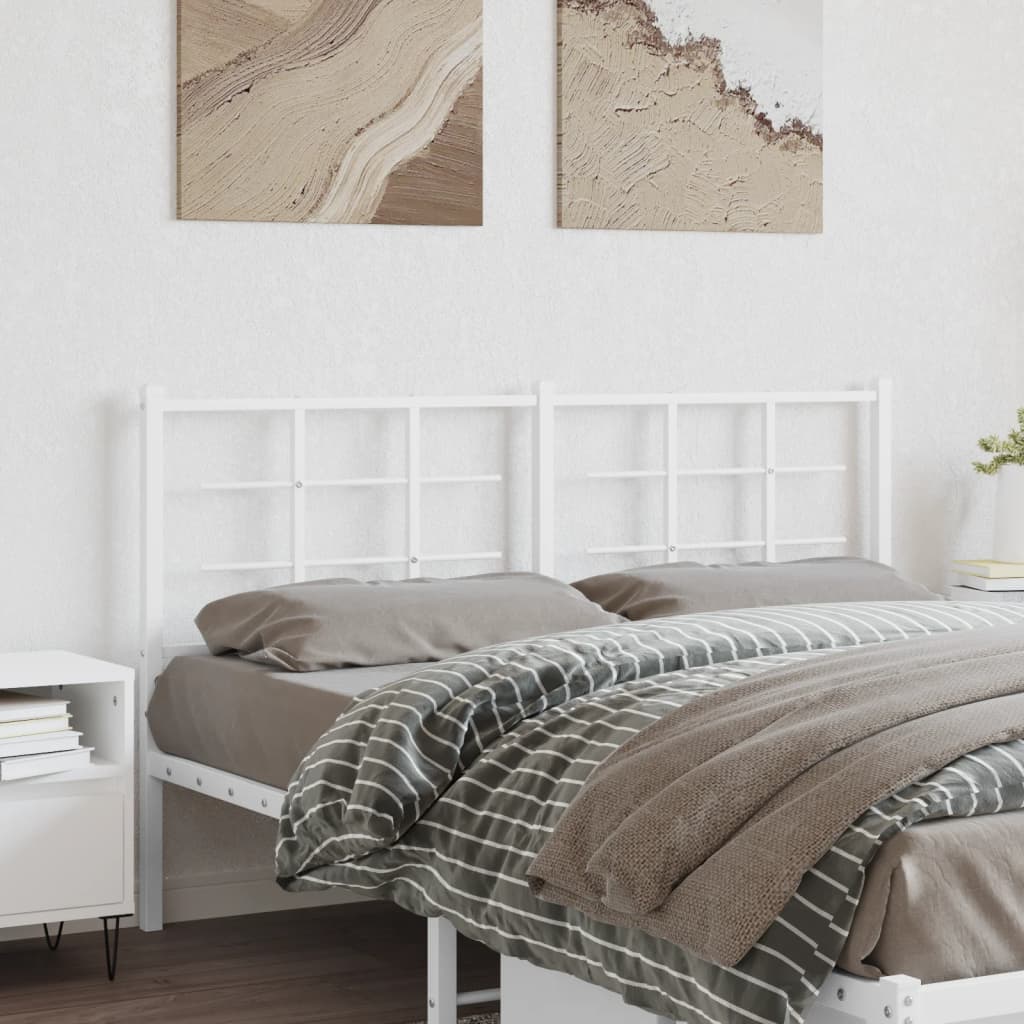 Testiera In Metallo Bianco 160 cm