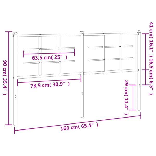 Testiera In Metallo Bianco 160 cm - Image 6