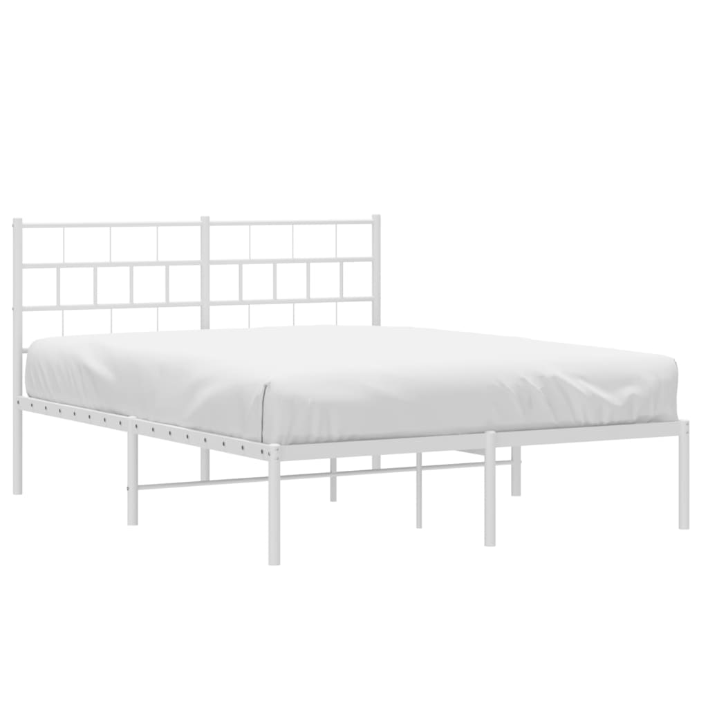 Giroletto Con Testiera Metallo Bianco 120x190 cm - Image 3