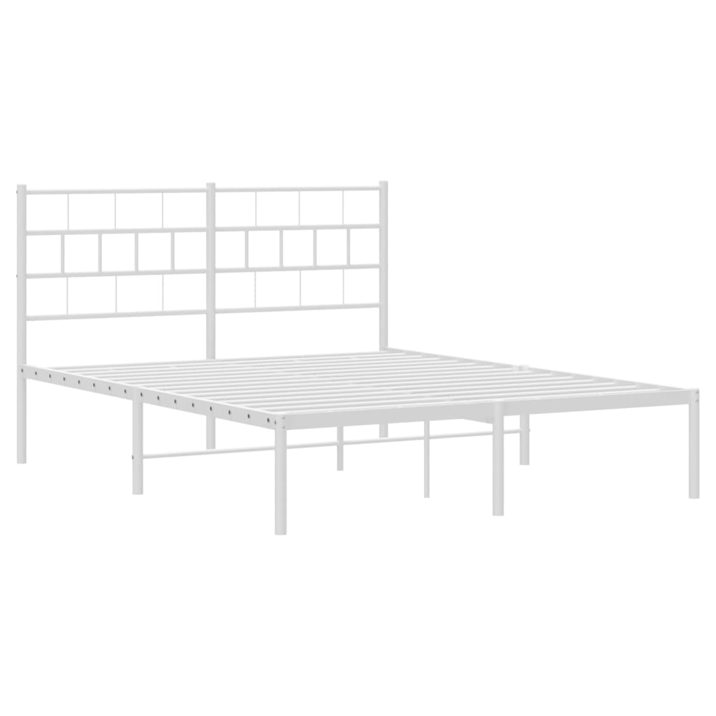 Giroletto Con Testiera Metallo Bianco 120x190 cm - Image 4